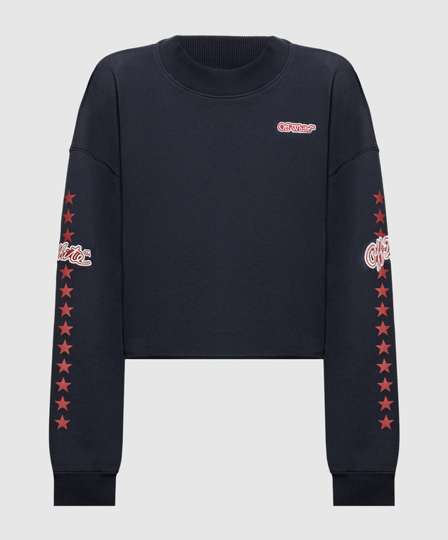 Off-White Синій світшот Star 2FE00512T