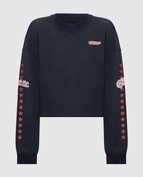 Off-White Синий свитшот Star 2FE00512T