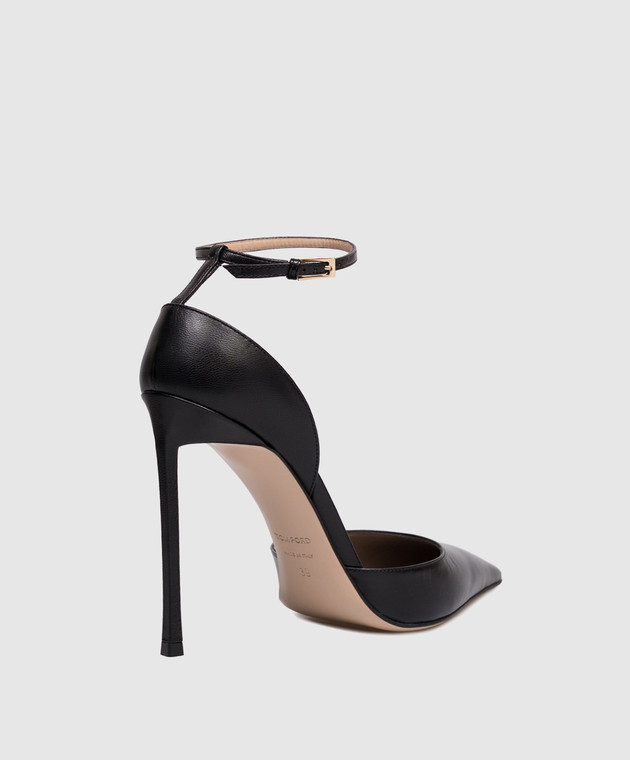 Tom Ford Черные кожаные босоножки VERTIGO W3849LKD002P изображение 3