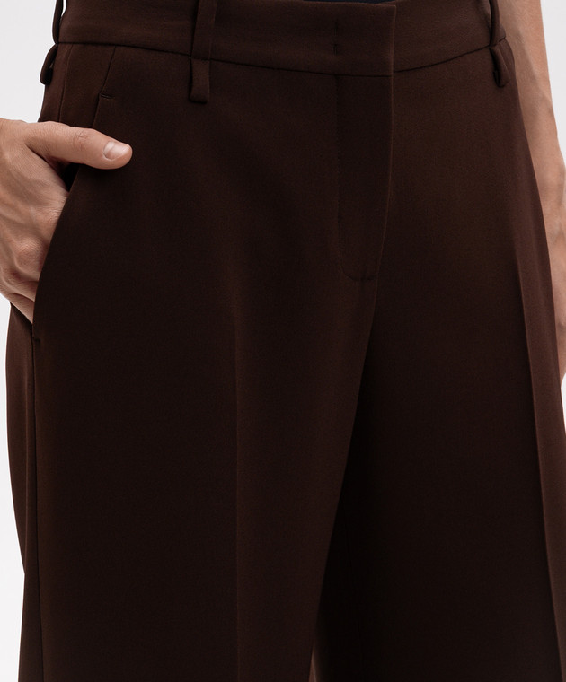 Ermanno Scervino Коричневые брюки D496P308ILM изображение 5