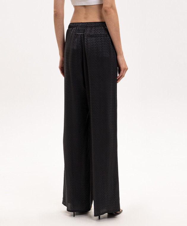 Maison Margiela MM6 Черные брюки в логотипе шаблон S52KA0529M36007 изображение 4