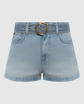 Twinset Блакитні джинсові шорти з поясом 261TT2511