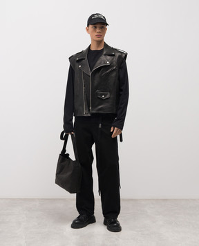 Ann Demeulemeester Чорний лонгслів Emil B0013818FA206