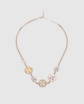 Off-White Серебристая цепочка Button Arrow OWOB14AS26MET001