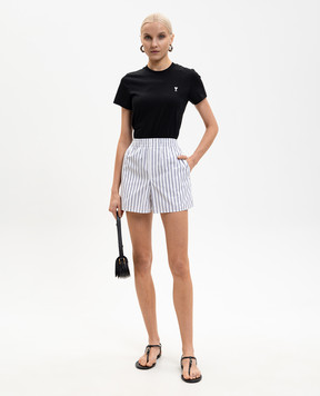 Ami Paris Белые шорты в полоску USO806CO0220