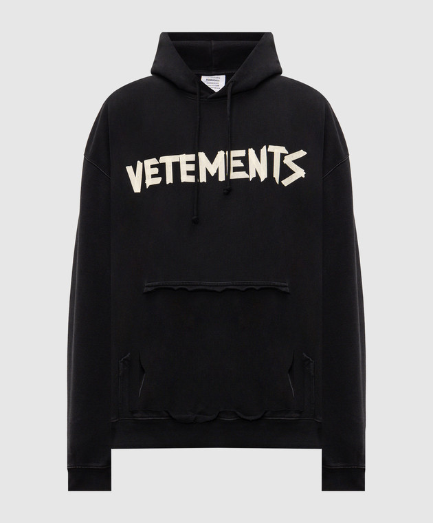 Vetements Черные худи с принтом логотипа MH27HD149Bm