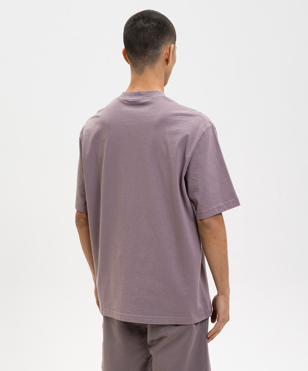 Stone Island Фіолетова футболка з брендовою нашивкою L1S152100001S0340 зображення 4