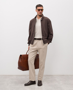 Brunello Cucinelli Коричневая ветровка MZ4266525