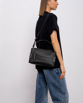 JW Anderson Черная кожаная сумка Loafer HB0716LA0383