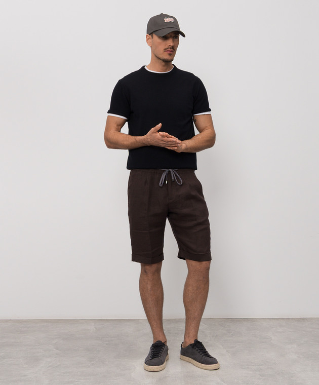 Woolrich Темно-синя футболка з нашивкою логотипа CFWOKN0355MRUF0787 зображення 2