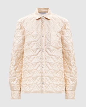 Moncler Бежева куртка з логотипом L10932F00001788UY