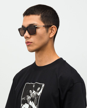 Alexander McQueen Коричневі сонцезахисні окуляри 841552J0749