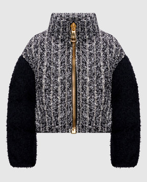 Balmain Твідова куртка з вовною HF1TP140MI65