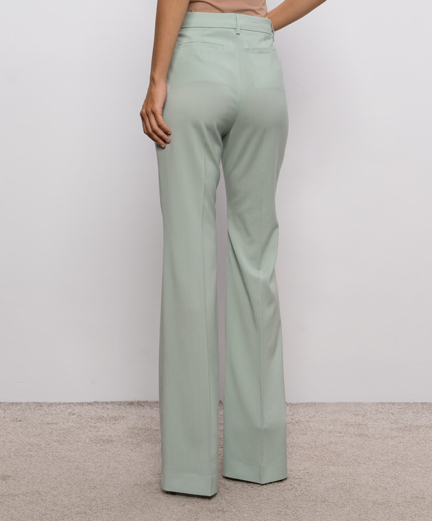 Max Mara Sportmax Зелені штани кльош HANGAR з вовни SPXHANGAR зображення 3