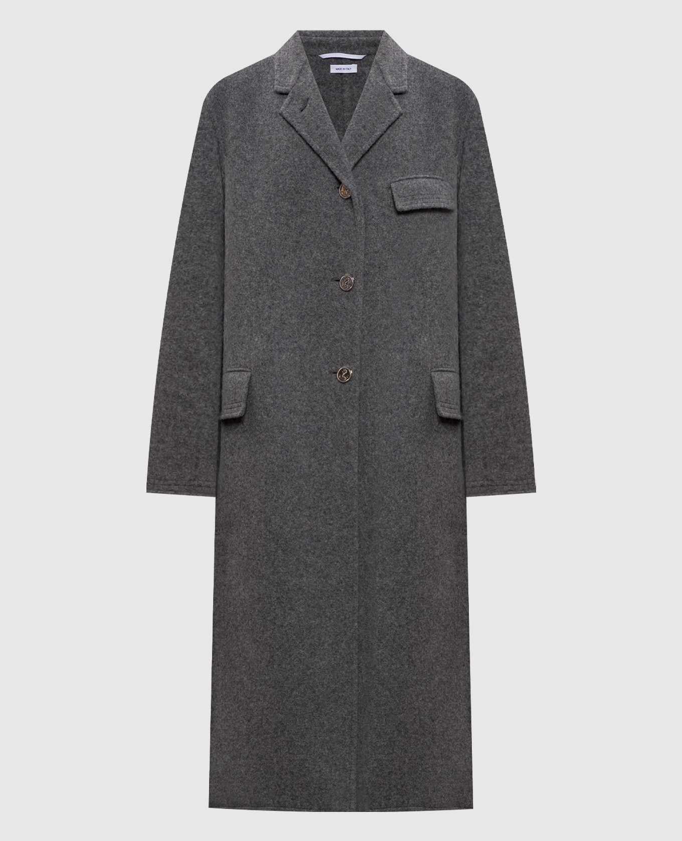 

Серое пальто Chesterfield из шерсти, Серый, Пальто