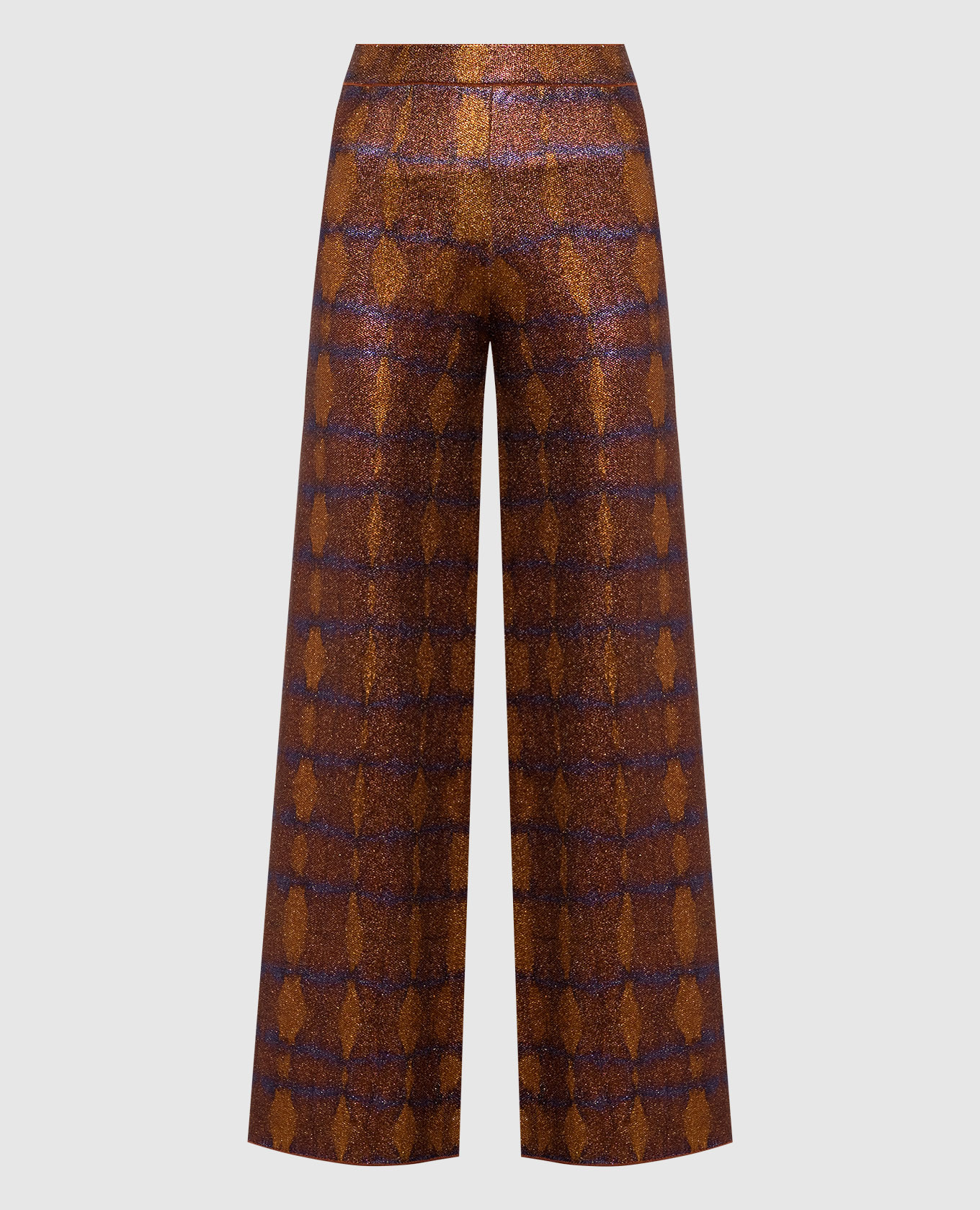 Коричневые брюки ANSELMO с люрексом