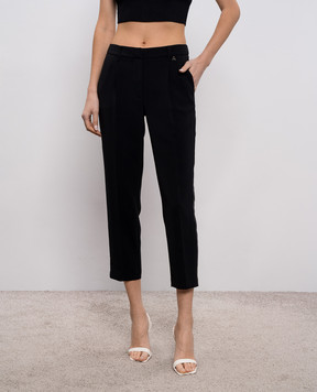 Twinset Черные брюки с лампасами 261AP2275