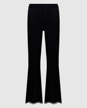 Twinset Черные брюки с вышивкой 262TP2673