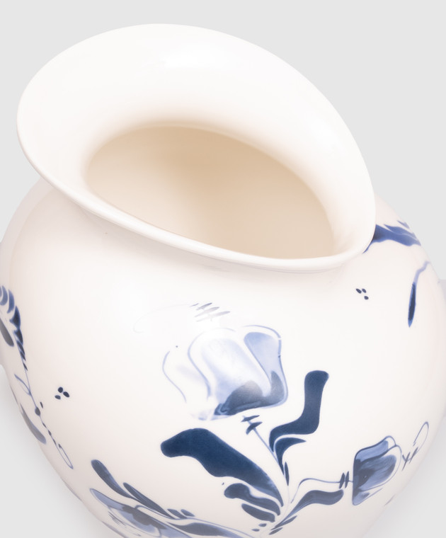 SELETTI Біла порцелянова ваза FLORAL DELFT 11292 зображення 2