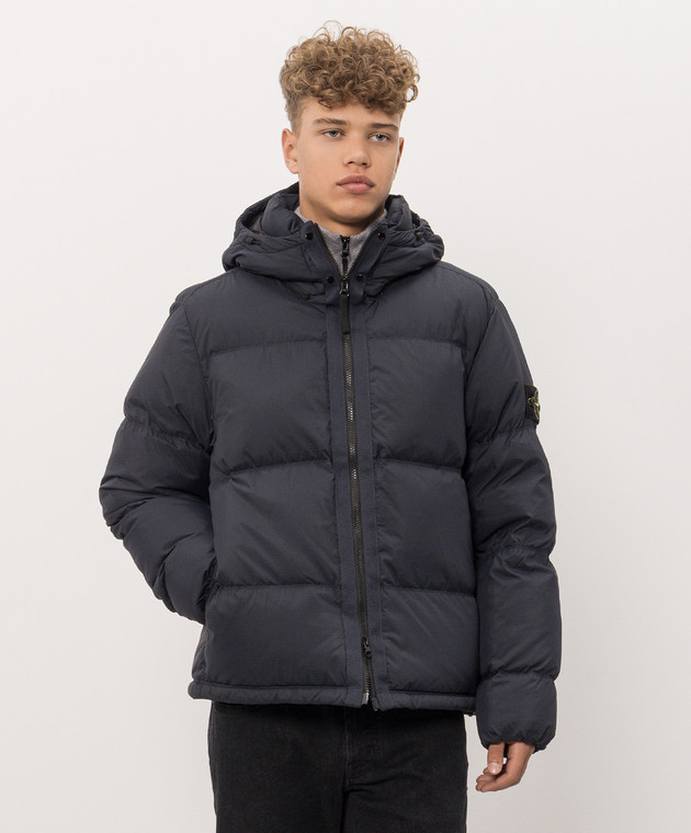 Stone Island Синий пуховик L2S154100013S0483 изображение 3