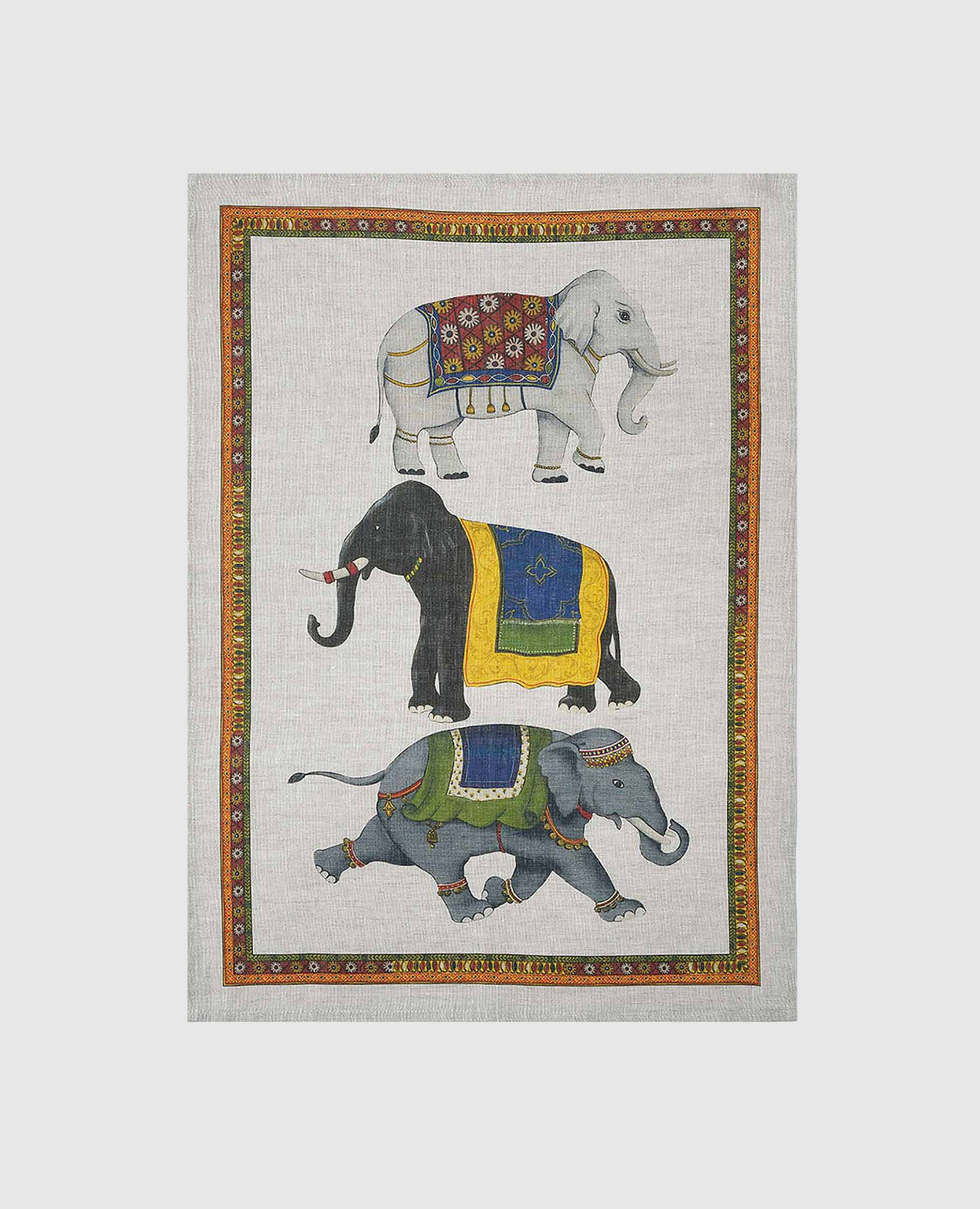 

Серое кухонное полотенце Barnum из льна, Серый, Полотенца