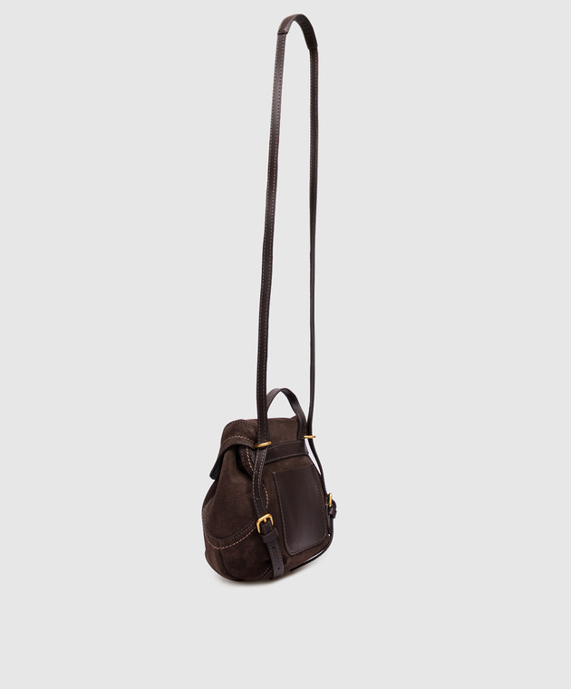Gianni Chiarini Замшевый коричневый рюкзак Violette BS12238CMPL изображение 3