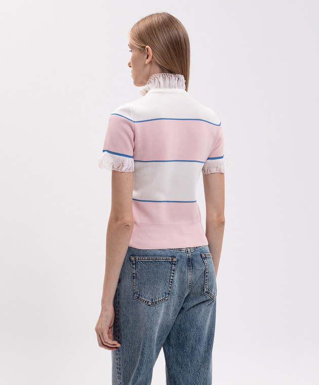Alexander McQueen Топ в смужку 870464Q1BG9 зображення 4