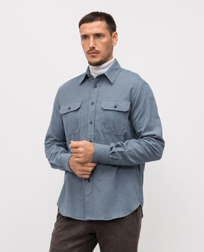 Sease Блакитна сорочка з бавовни SI047TN610