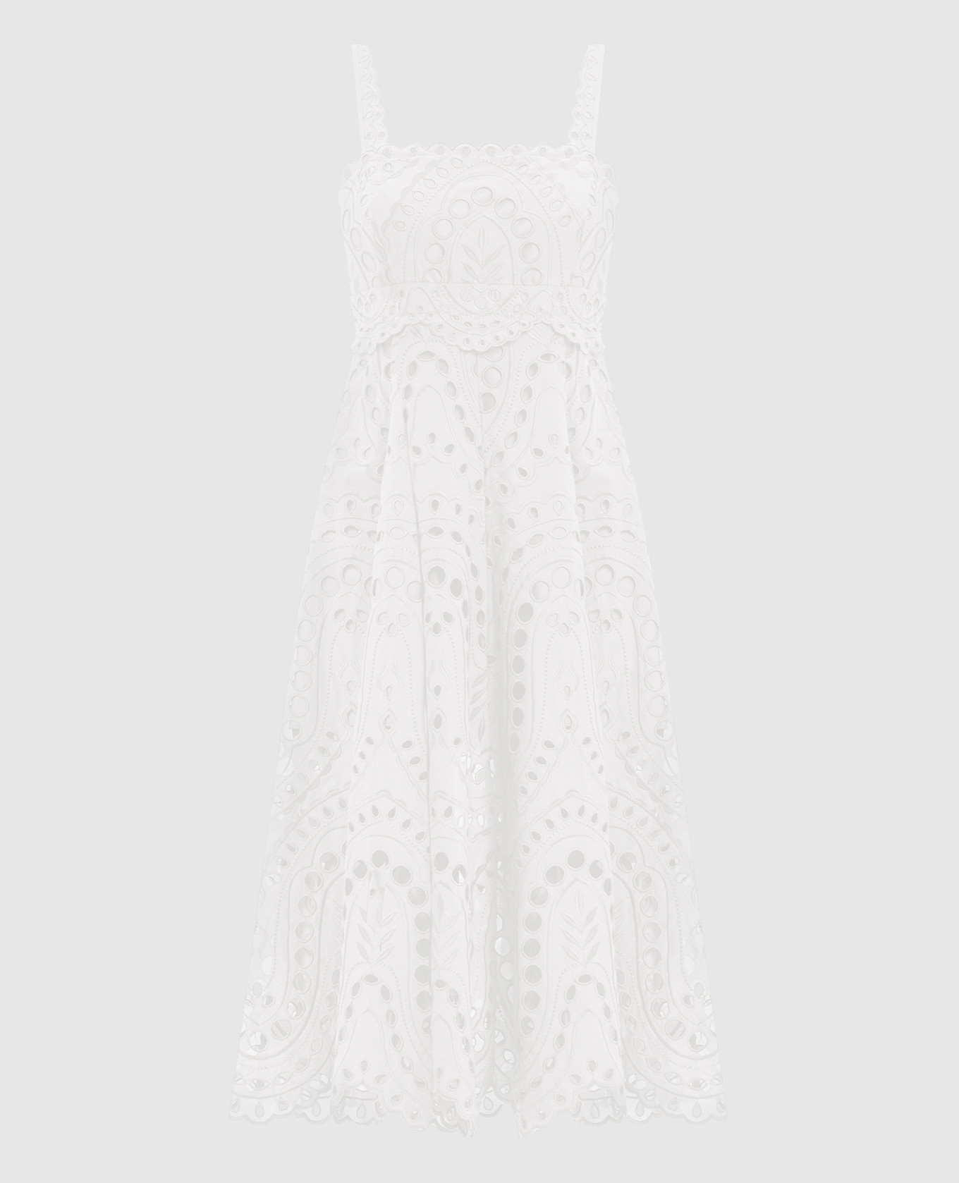 Белое платье миди Glimmer