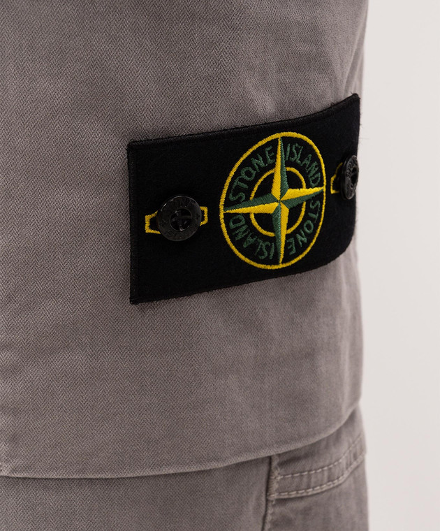 Stone Island Сірі джогери з патчем логотипа L2S153100033S00L1 зображення 5