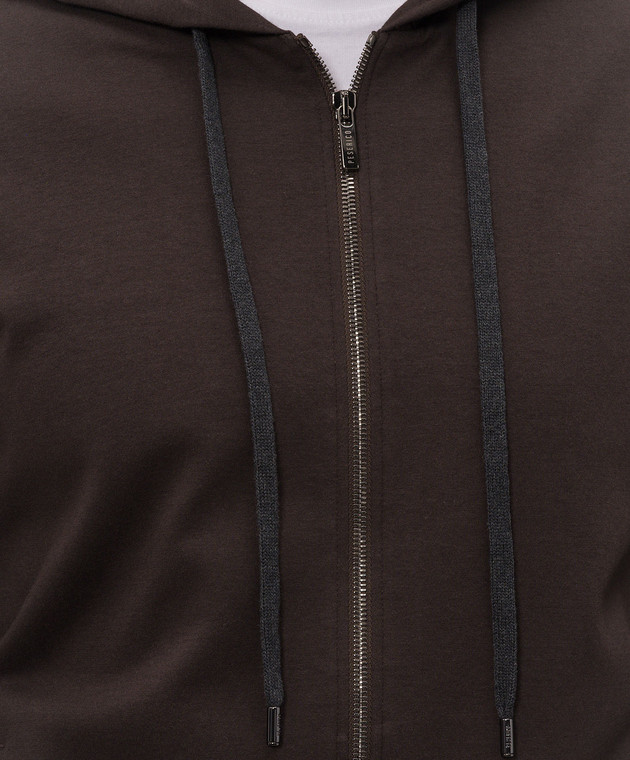 Peserico Коричневая спортивная куртка R57014J0D0081 изображение 4