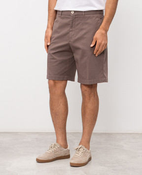 Brunello Cucinelli Коричневі шорти з бавовни M289LU0010