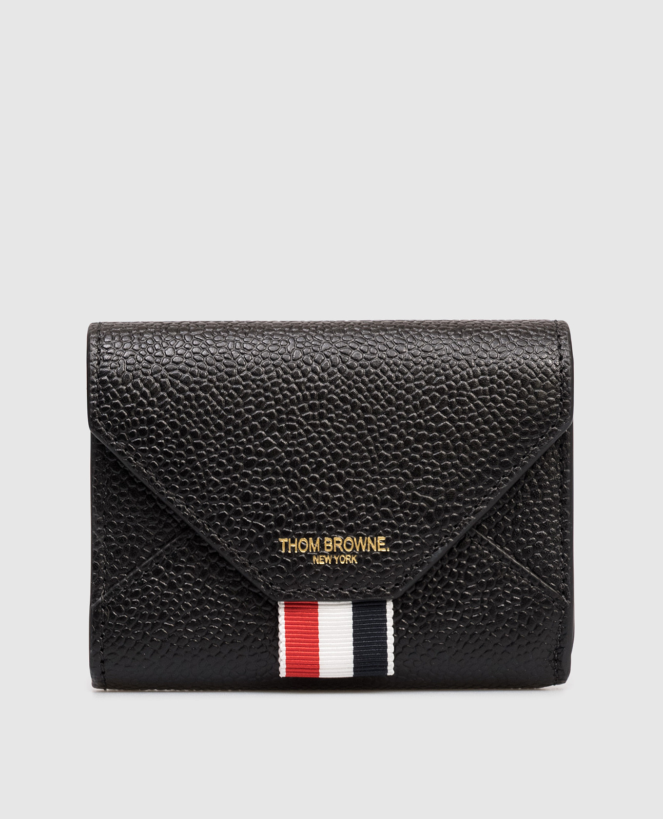 

Черная кожаная визитница с логотипом, Черный, Портмоне