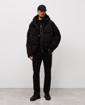 Iceberg Чорний пуховик з нашивкою логотипа J1105189