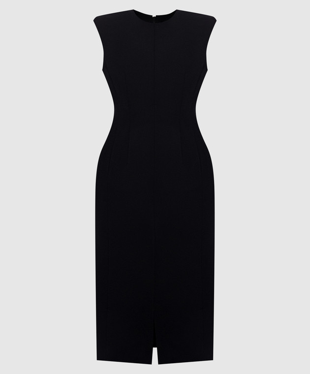 Thierry Mugler Черное платье из шерсти 26F1RO18691020