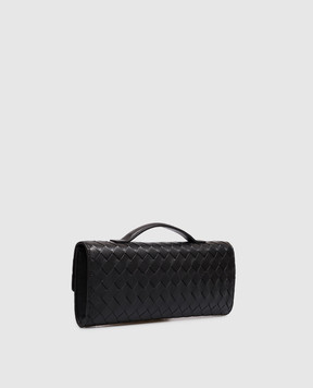 Bottega Veneta Чорний шкіряний клатч Andiamo 741511VCPP3