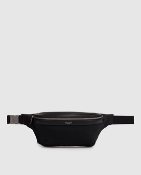 Saint Laurent Черная поясная сумка с логотипом 557831FAE94
