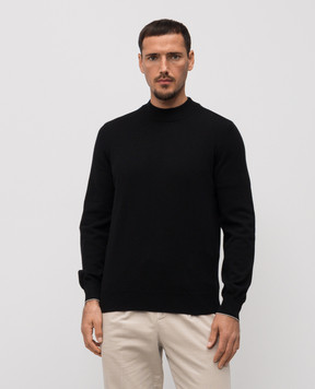 Brunello Cucinelli Черный джемпер из кашемира M2200274