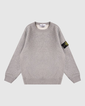 Stone Island Дитячий сірий утеплений світшот з логотипом K2S166100001S0M206