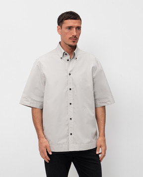 Bottega Veneta Сіра сорочка з короткими рукавами 852469V6CV0