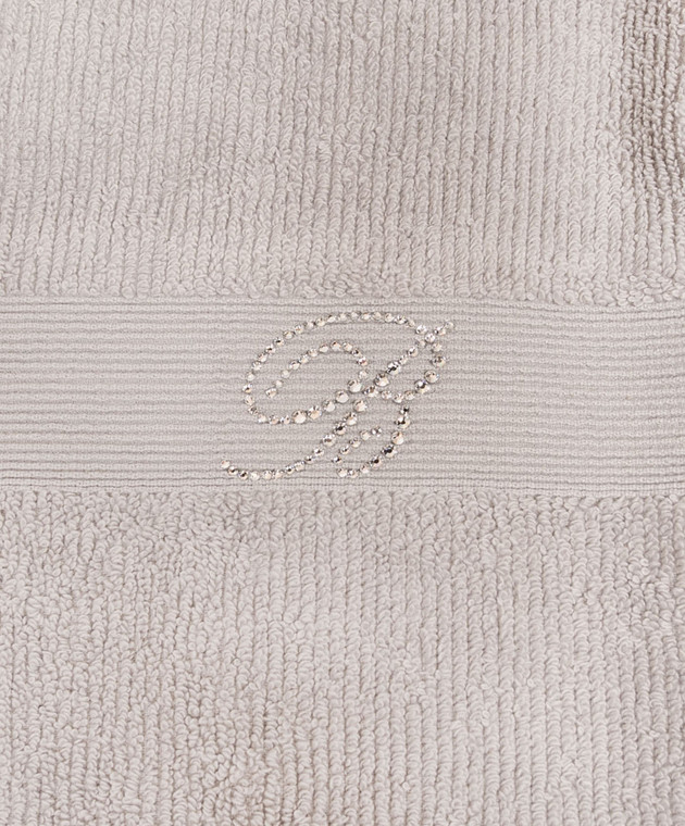Blumarine Home Набор серых махровых полотенец Risveglio с кристаллами 5 шт W0000250021 изображение 3