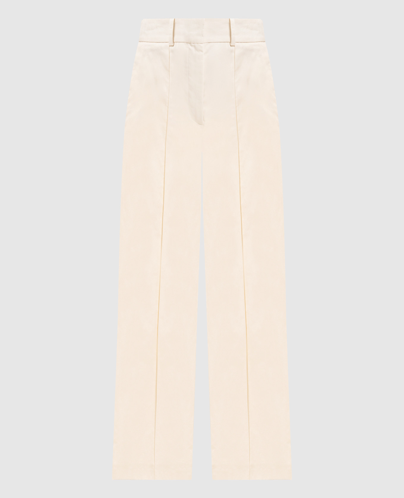 Штани Jnane кольору айворі з льоном