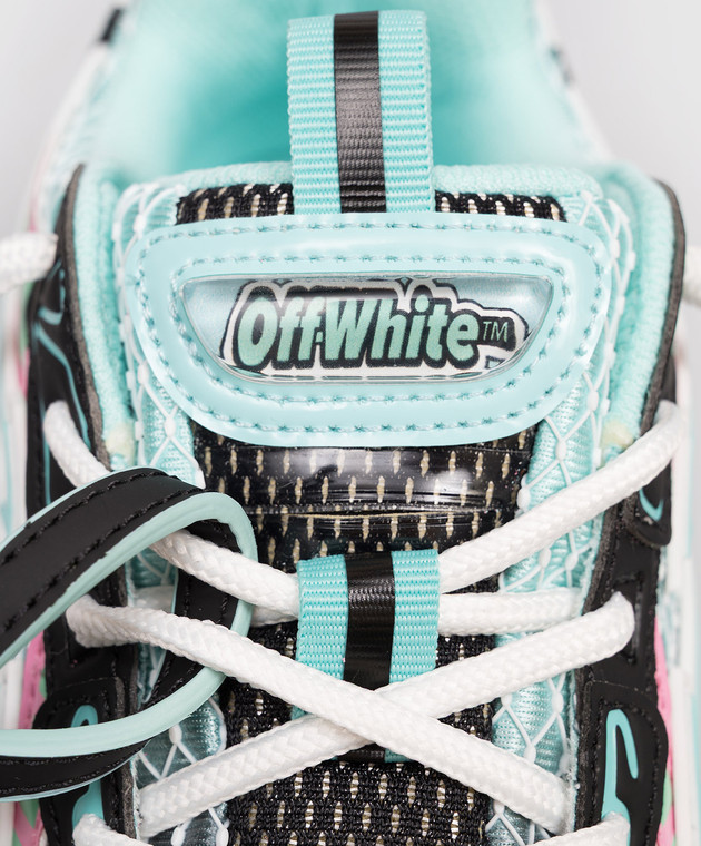 Off-White Голубые кроссовки Be Right Back OWIA289S26FAB004 изображение 5