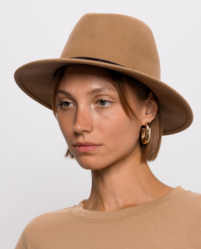 Twinset Коричневий капелюх з вовни 262TO5230