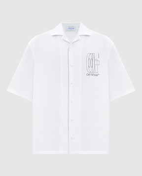 Off-White Белая рубашка Double Arrow 44XGG01FS26F001