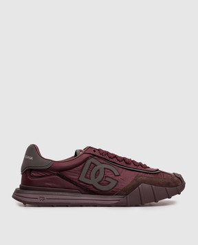 Dolce&Gabbana Бордові кросівки Dg Athletic CS2384A0920