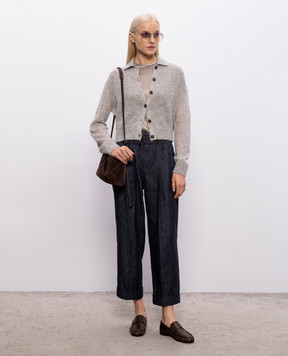 Brunello Cucinelli Бежева блуза із шовку M0C59DE310