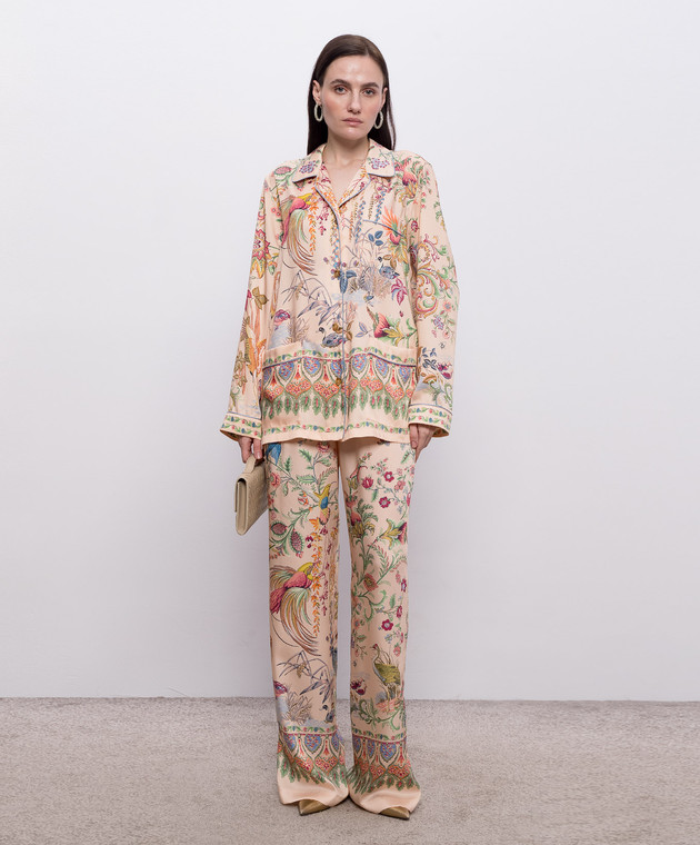 Etro Рожеві штани в квітковий принт WREA007299SPSI6 зображення 2
