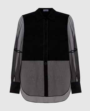 Brunello Cucinelli Черная блуза с цепочкой мониль M0091MQ406