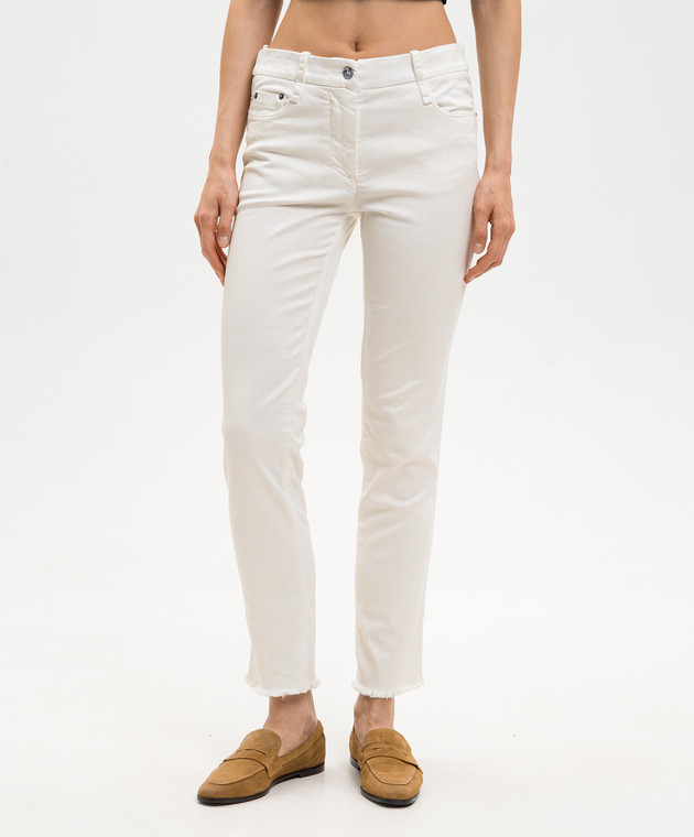 Masnada Джинси кольору айворі 8042 зображення 3